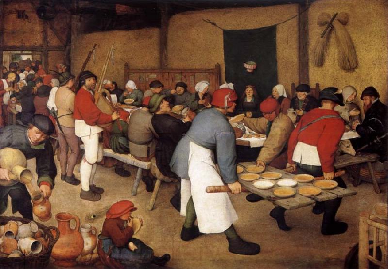 Pieter Bruegel Bauernbocbzeit Norge oil painting art